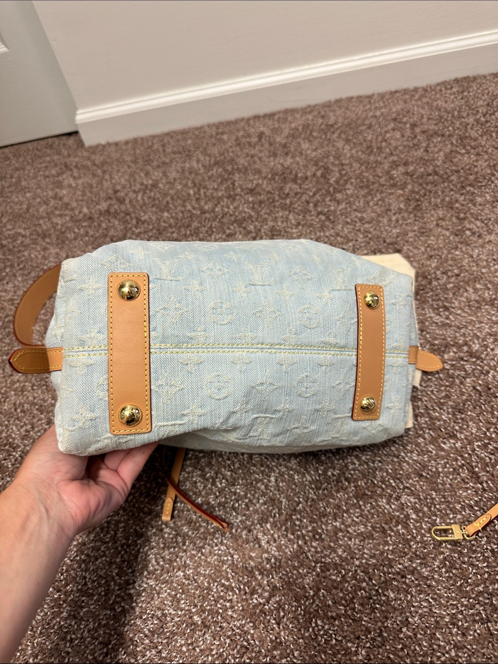 Louis Vuitton carryall pm denim - Picture 6 of 9